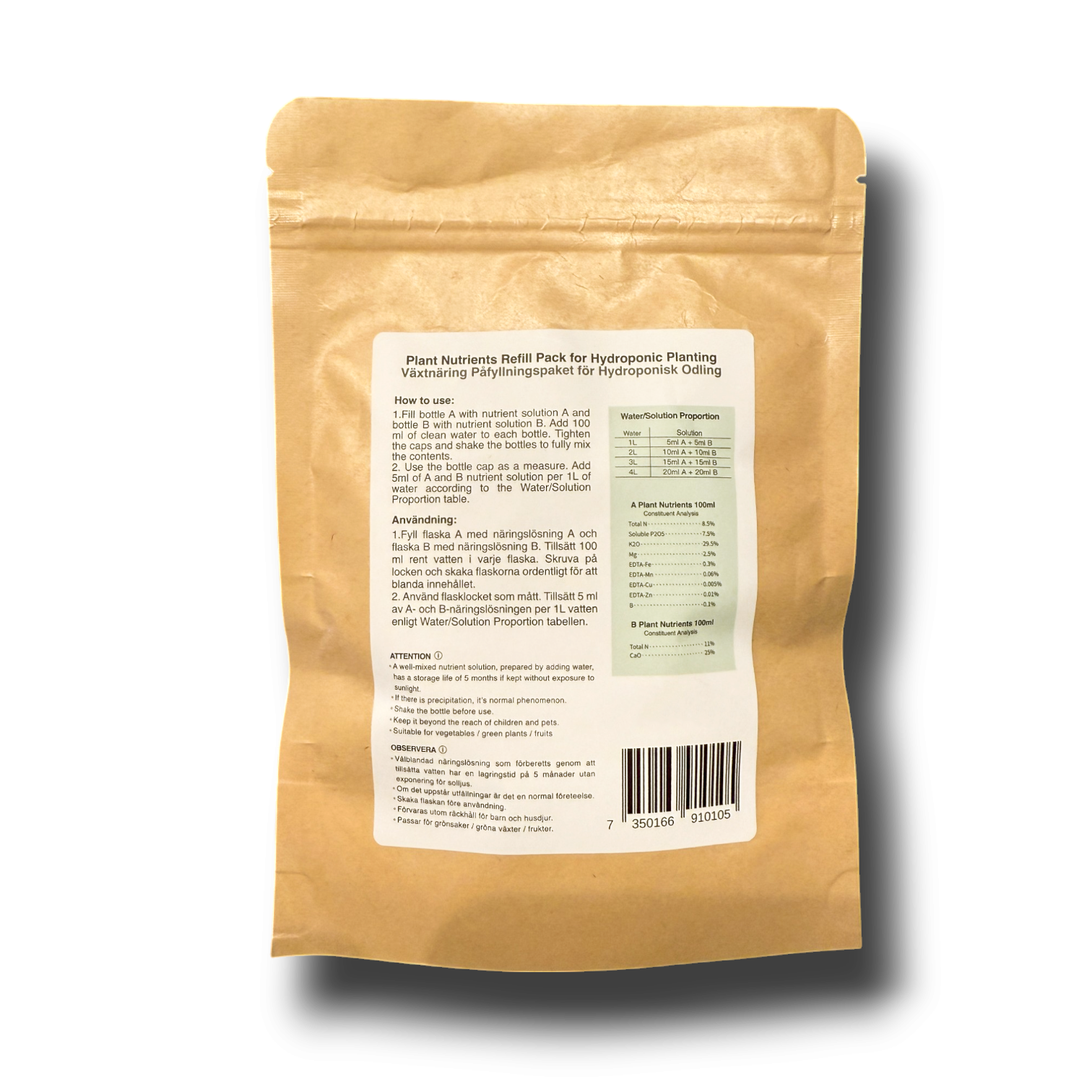 Växtnäring påfyllning